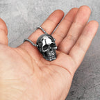 Men's Gothic Skull Pendant Necklace – Stainless Steel