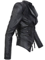 Women's Short Cropped Faux Leather Jacket – S–3XL