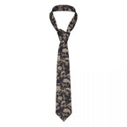 Men's Black Gothic Skull Print Tie – 145cm