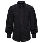 Men's Gothic Shirt – Black, Red & Blue – S–XXL