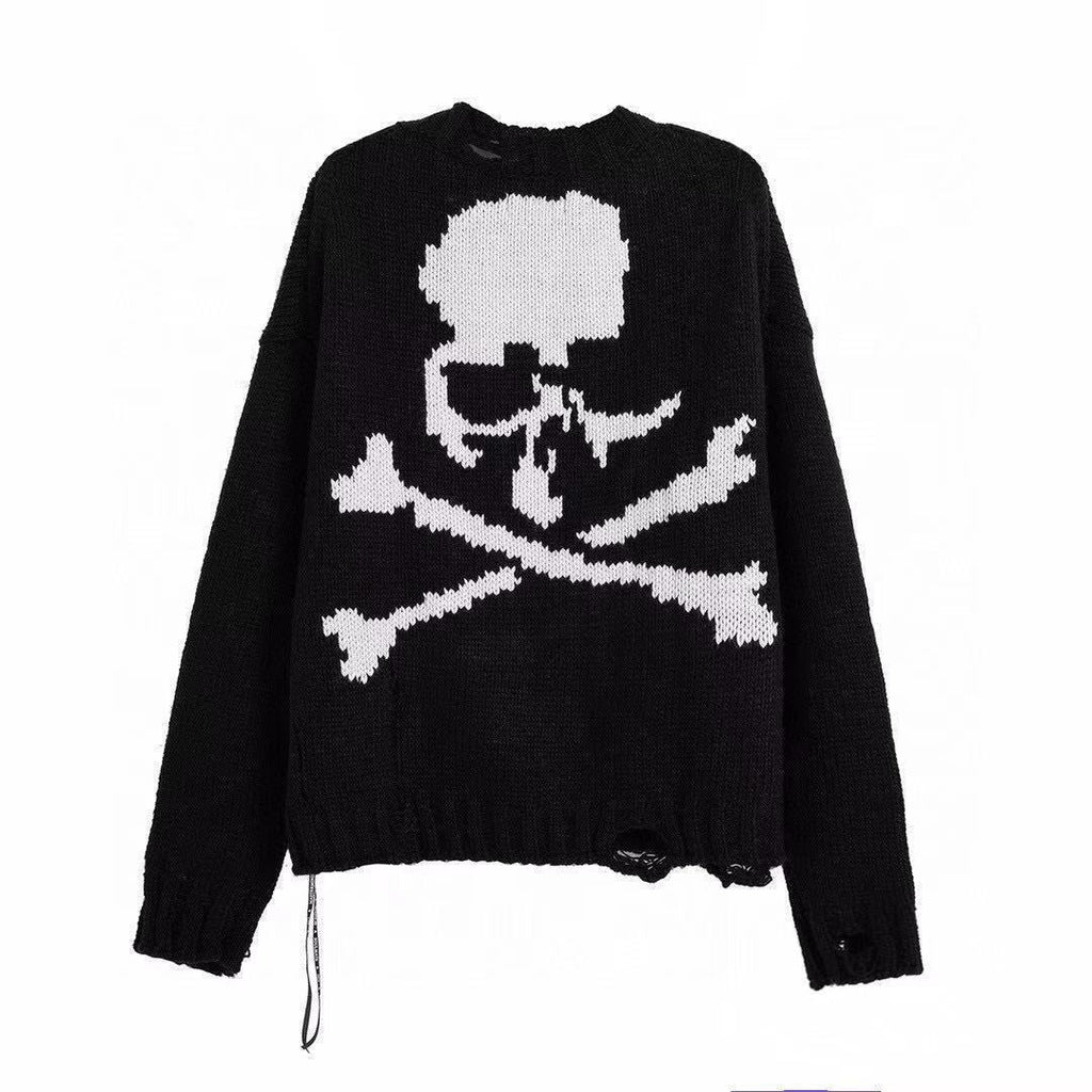 Unisex Skull Knit Sweater
