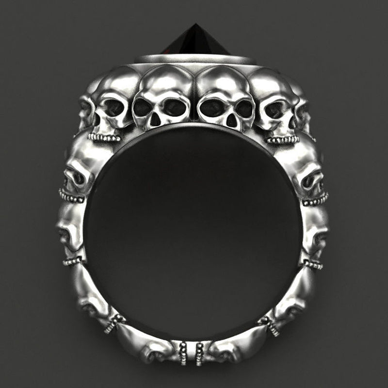 Men's Retro Gothic Skull Ring – Stainless Steel