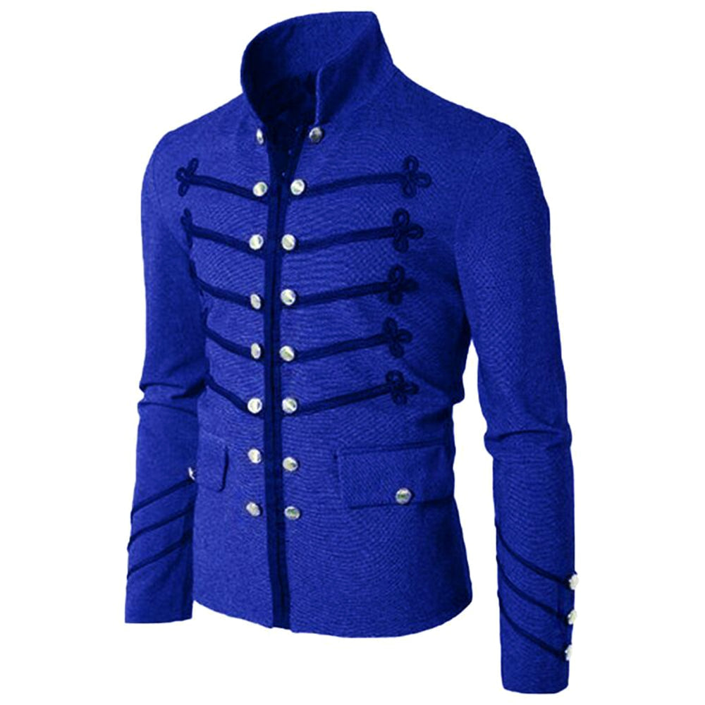 Steampunk Military Stand-Collar Jacket