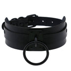 Black Matte Double-Layer O-Ring Choker