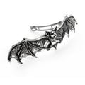 Darkling Bat Pewter Hair Slide