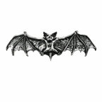 Darkling Bat Pewter Hair Slide