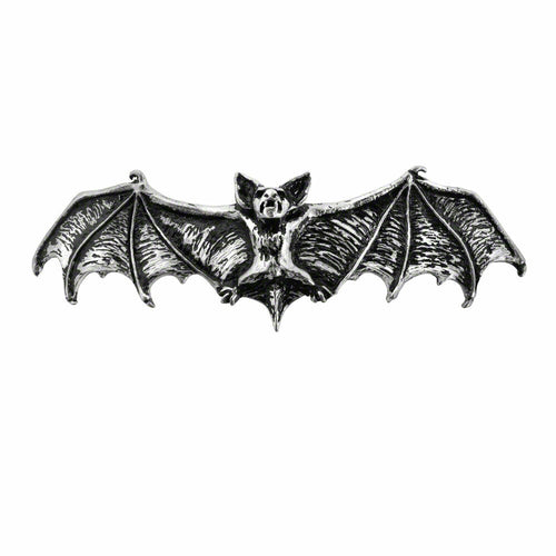 Darkling Bat Pewter Hair Slide