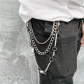Gothic Triple-Layer Hardware Belt Chain – Skull & O-Rings