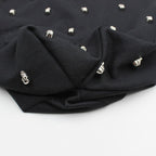 Gothic Mini Skull Beanie – Black Grunge Knit Hat