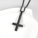 Men's Gothic Inverted Cross Necklace – 316L Stainless Steel