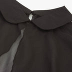 Women's Black Widow Retro Dress with Removable Collar – S–XXL