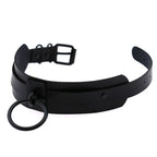 Black Matte Double-Layer O-Ring Choker