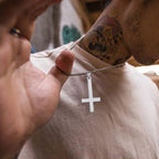 Men's Gothic Inverted Cross Necklace – 316L Stainless Steel