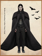 Men's Long Gothic Cloak – Black