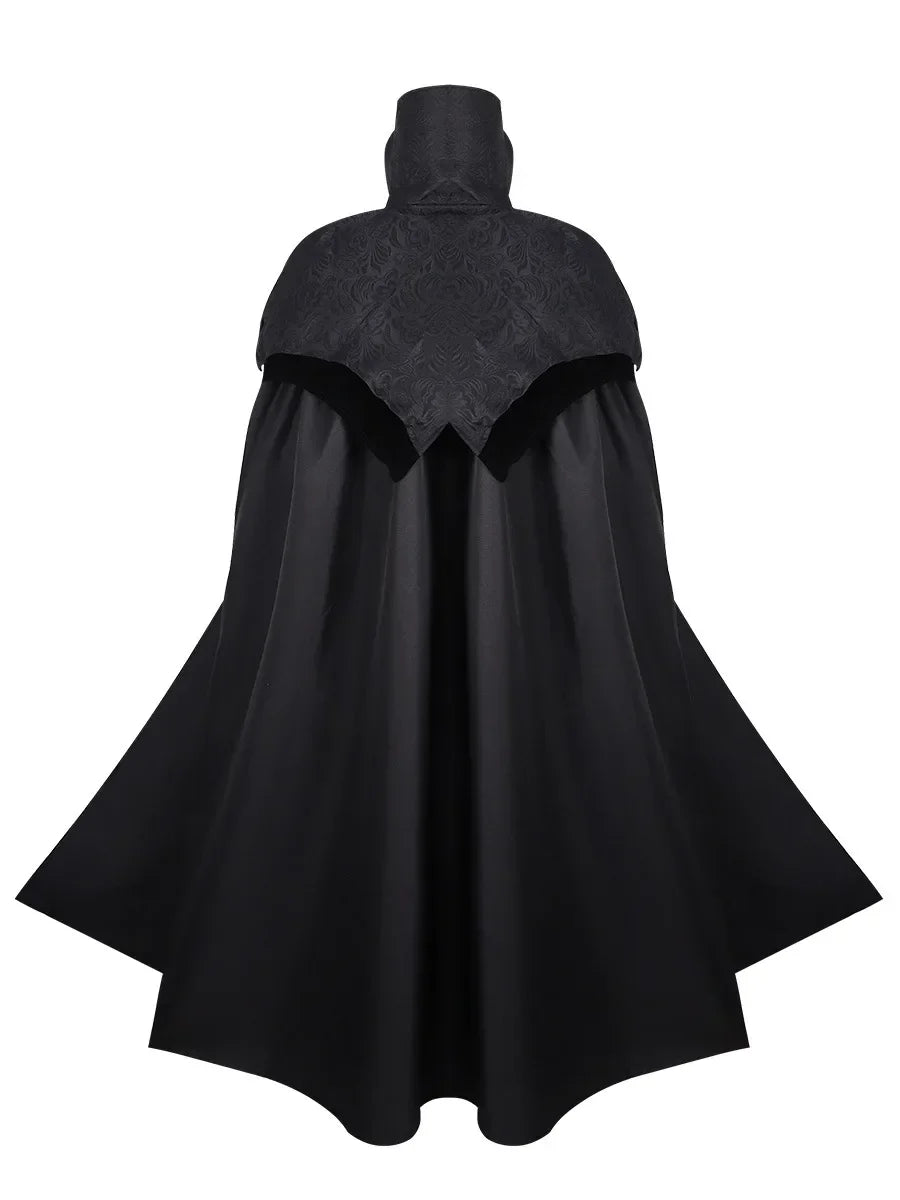 Men's Long Gothic Cloak – Black
