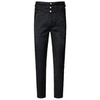 Men's Gothic Victorian Steampunk Trousers – Black