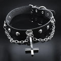 Gothic Inverted Cross Choker
