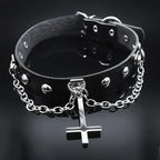 Gothic Inverted Cross Choker