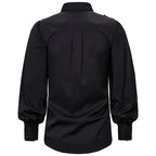 Men's Gothic Shirt – Black, Red & Blue – S–XXL