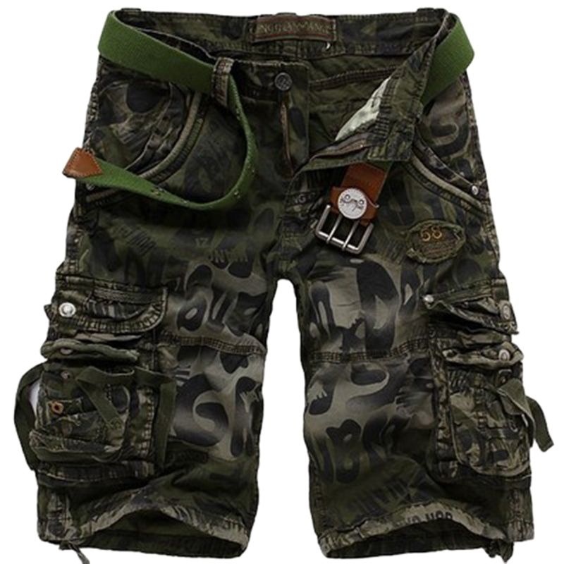 Men's Gothic Camo Shorts – Cotton Blend