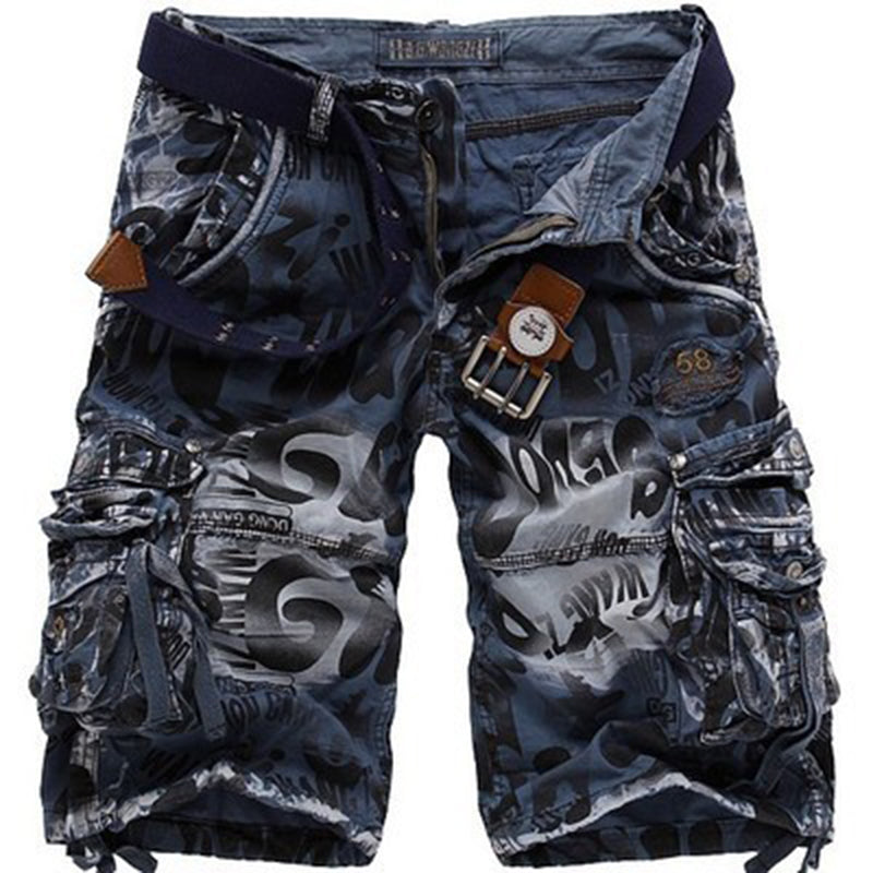 Men's Gothic Camo Shorts – Cotton Blend