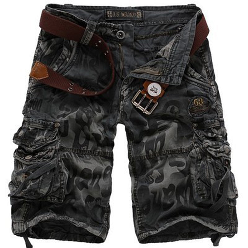 Men's Gothic Camo Shorts – Cotton Blend