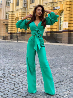 Linen Co-Ord Set with Trousers