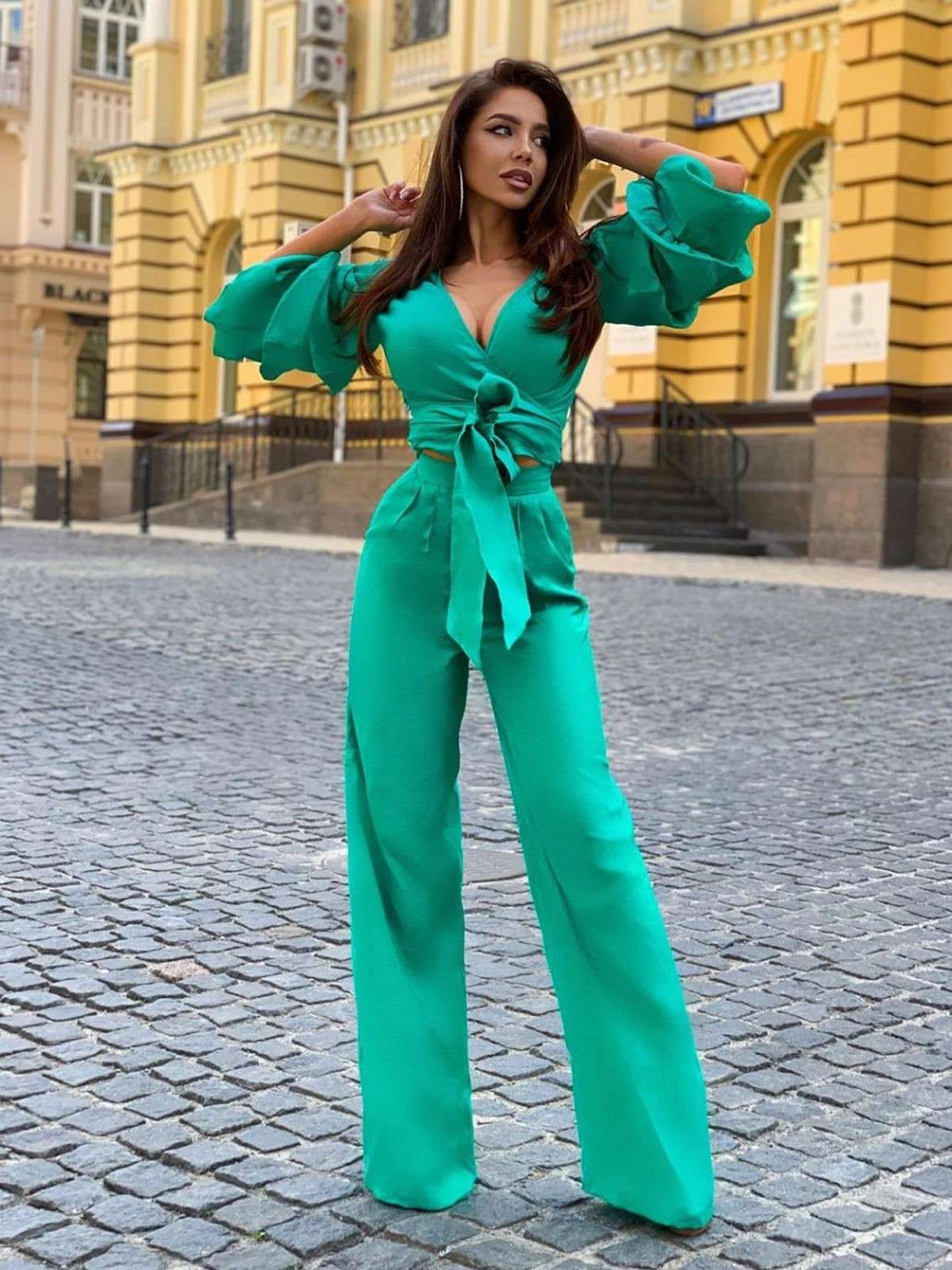 Linen Co-Ord Set with Trousers