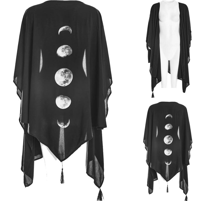 Women's Long Black Gothic Cardigan – One Size