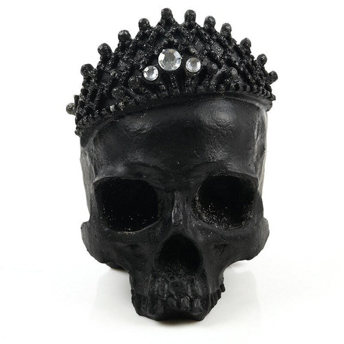 Crowned Skull Resin Decoration – 17 cm