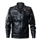 Men's Long Faux Leather Jacket – S–3XL