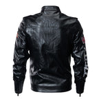 Men's Long Faux Leather Jacket – S–3XL