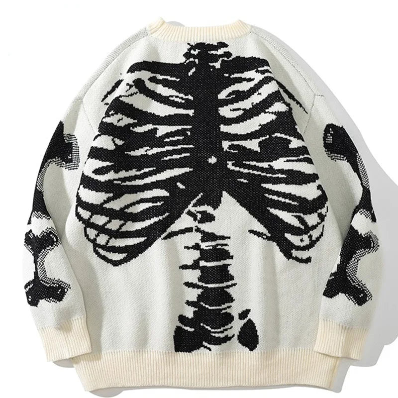 Skull Graphic Oversized Jumper