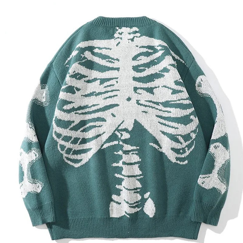 Skull Graphic Oversized Jumper