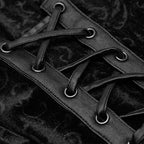 Women's Black Corset-Detail Leggings – L–5XL