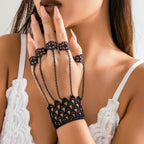 Women's Gothic Lace Bracelet – Black