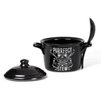 Purrfect Stew Cauldron Bowl & Spoon Set – 425 ml