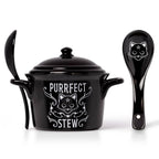 Purrfect Stew Cauldron Bowl & Spoon Set – 425 ml