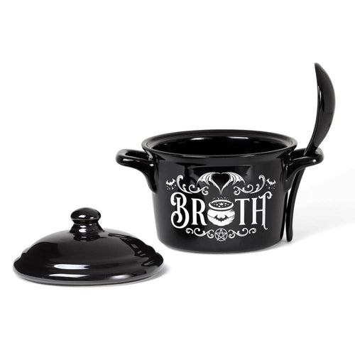 Bat Broth Cauldron Bowl & Spoon Set – 425 ml