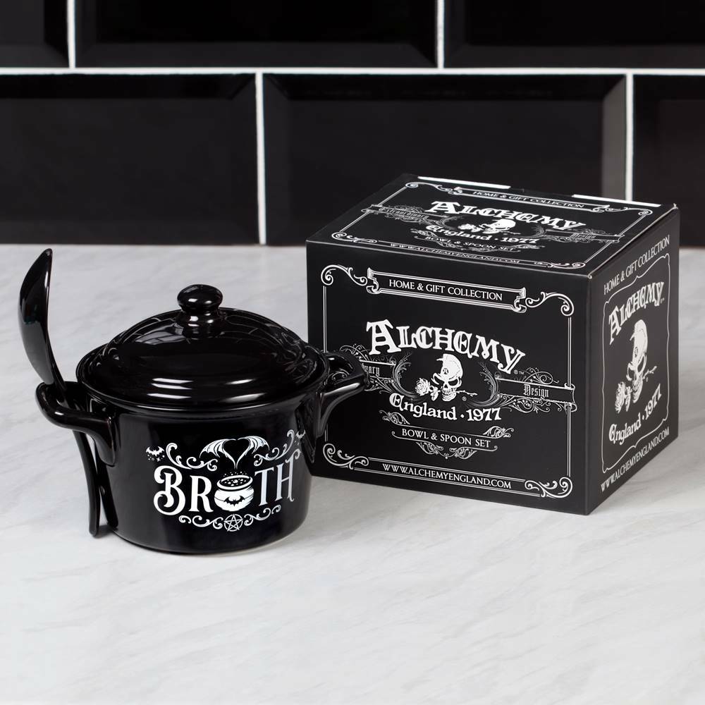 Bat Broth Cauldron Bowl & Spoon Set – 425 ml
