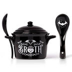 Bat Broth Cauldron Bowl & Spoon Set – 425 ml
