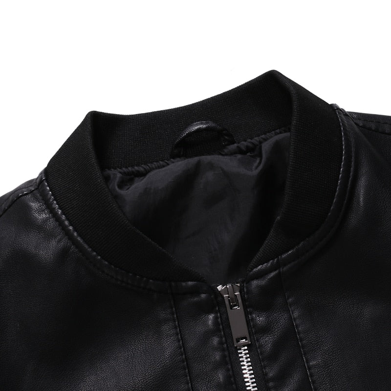 Men's Faux Leather Jacket – S–XXL