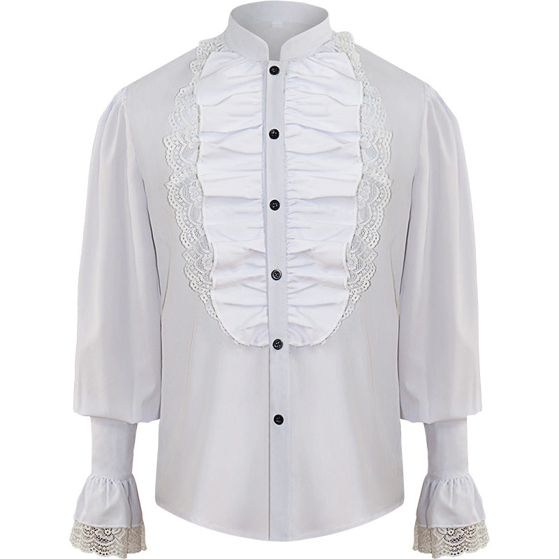 Men's Gothic Victorian Ruffle Shirt – Pirate Vampire Style
