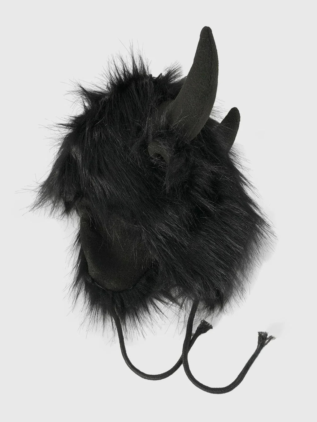 Black Gothic Faux Fur Winter Hat – 57cm