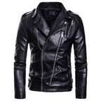 Men's Faux Leather and Suede Jacket – Sizes XS–3XL
