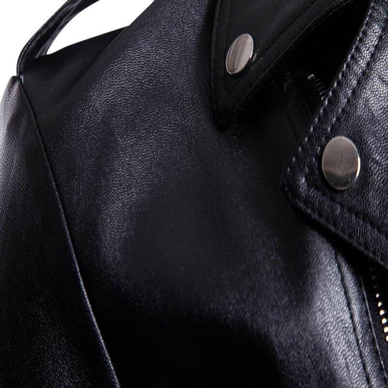Men's Faux Leather and Suede Jacket – Sizes XS–3XL