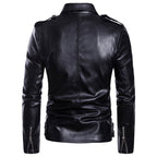 Men's Faux Leather and Suede Jacket – Sizes XS–3XL
