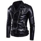 Men's Faux Leather and Suede Jacket – Sizes XS–3XL