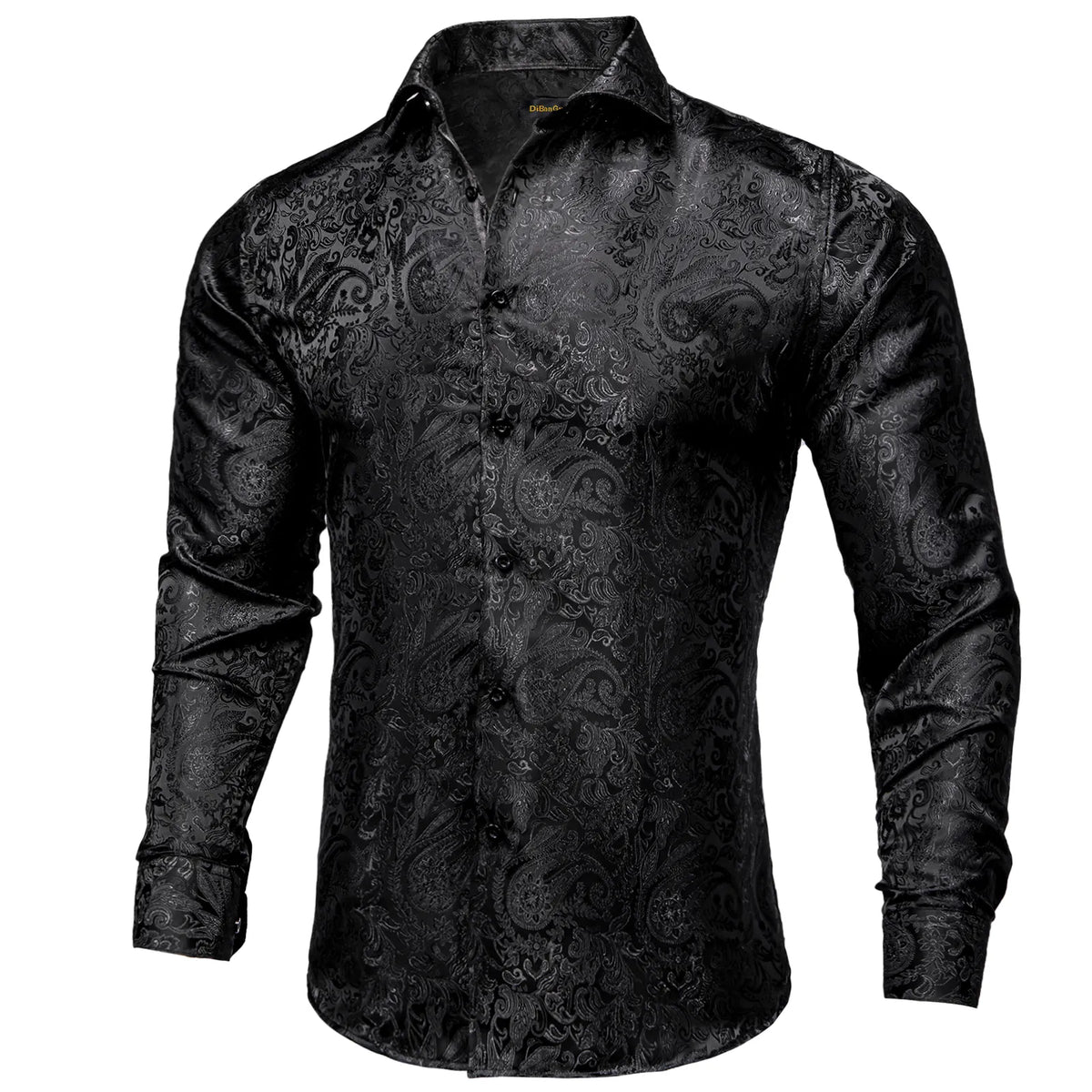 Black Paisley Dress Shirt