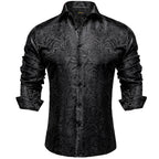 Black Paisley Dress Shirt